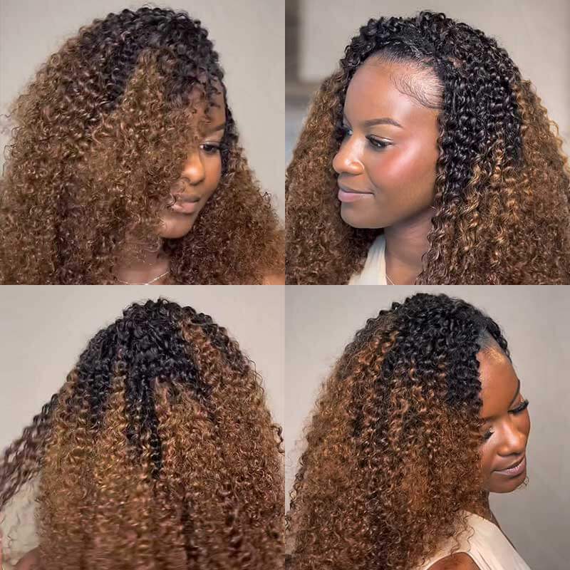 Crochet Hair Small Kinky Curly Machine Made Feather Human Hair Extension