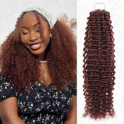 Crochet Hair Small Kinky Curly Machine Made Feather Human Hair Extension
