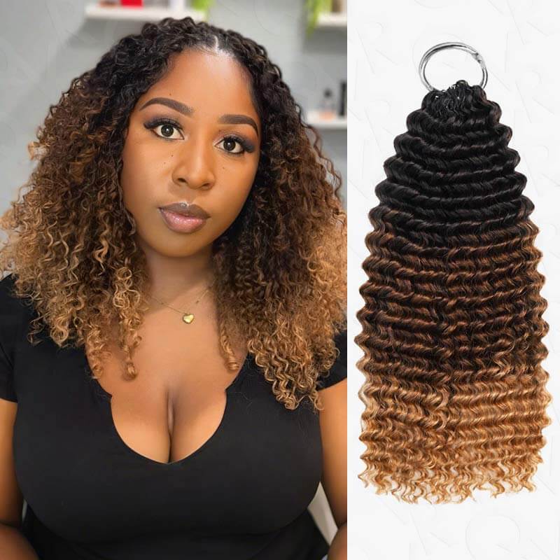 Crochet Hair Small Kinky Curly Machine Made Feather Human Hair Extension