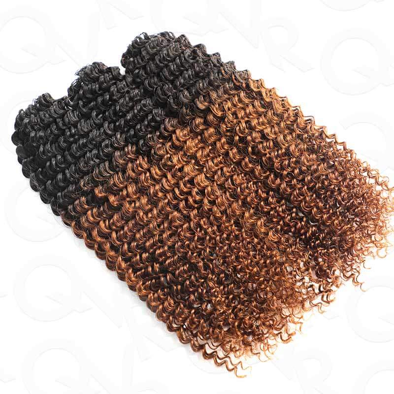 Crochet Hair Small Kinky Curly Machine Made Feather Human Hair Extension